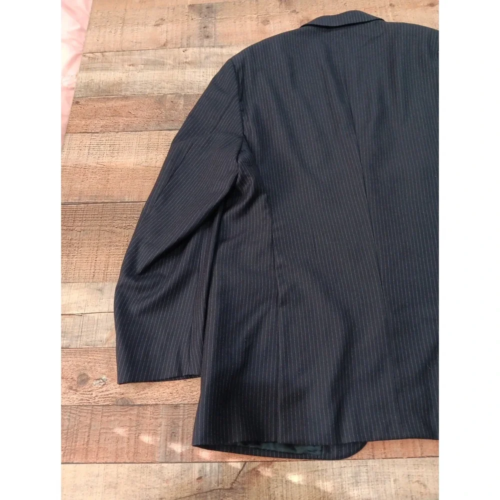 Polo‎ Ralph Lauren Blazer Mens 48R Pinstripe Made Italy Wool / Cashmere   2355